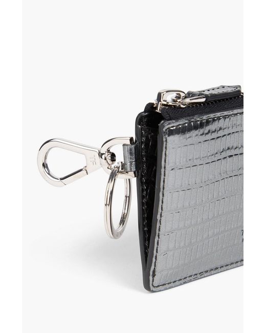Tom Ford Metallic Lizard-effect Leather Cardholder for men