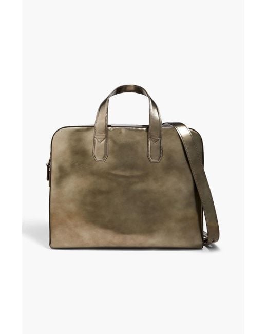 Dunhill Leather Briefcase in Natural for Men | Lyst UK