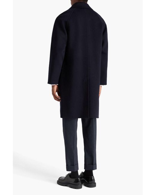Officine Generale Blue Briac Wool-Felt Coat for men