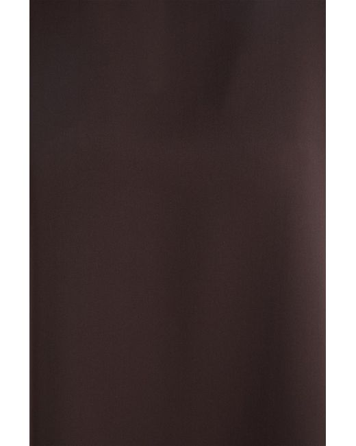 Theory Brown Silk-Satin Top