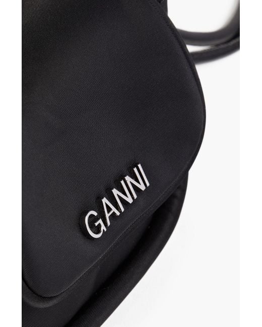 Ganni Black Shell Shoulder Bag
