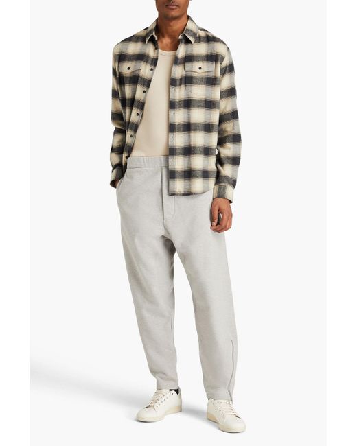 Maison Margiela Gray French Cotton-terry Track Pants for men