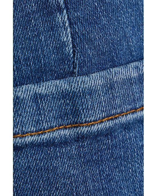 Tomorrow Denim Blue Kersee hoch sitzende jeans mit weitem bein
