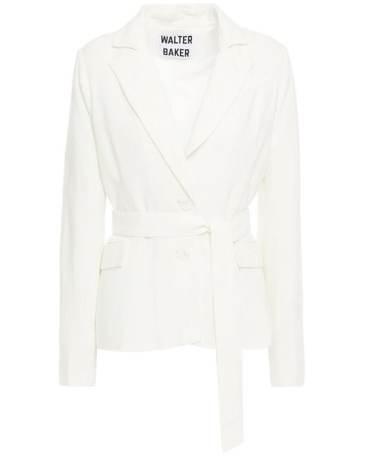 white belted blazer