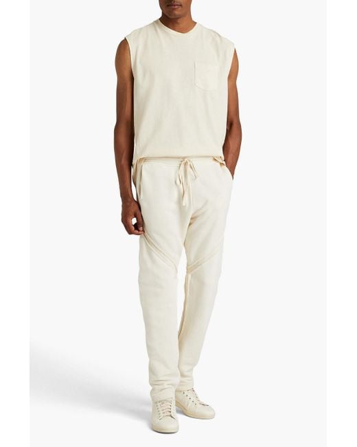 John Elliott White Frame French Cotton-terry Sweatpants for men