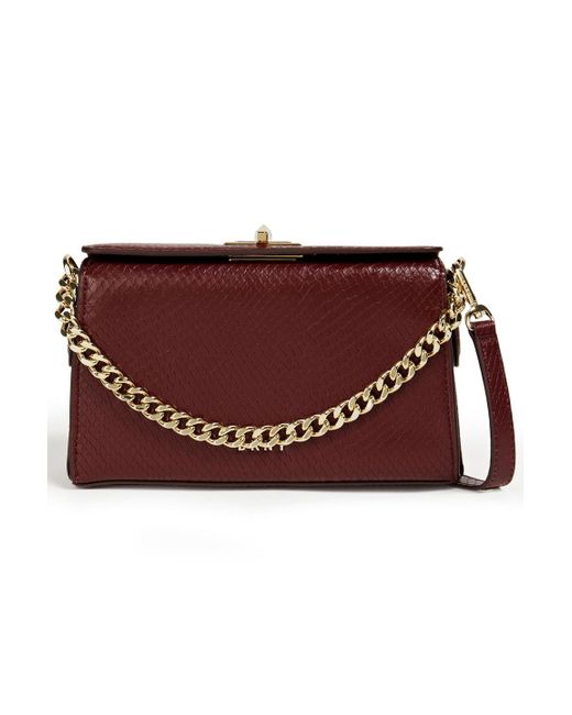 dkny leather shoulder bag