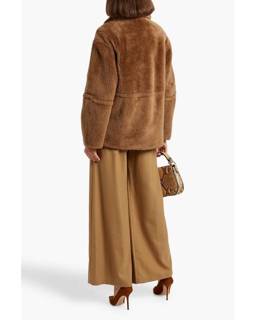 Vince Brown Reversible Shearling Jacket