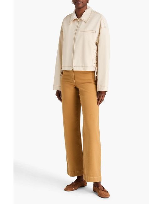 Sandro Natural Cotton-Canvas Jacket