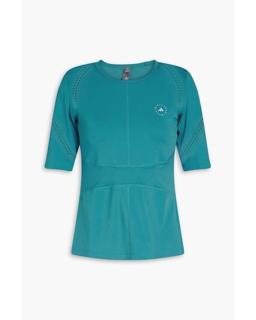 Adidas By Stella McCartney Blue Stretch T-shirt