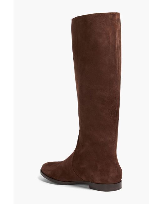 Sergio Rossi Brown Nubuck Boots