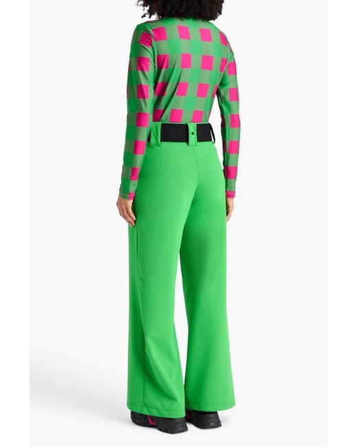 Goldbergh Green Woody baselayer aus technischem jersey mit karomuster