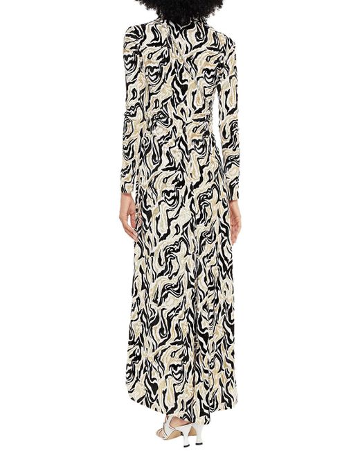 Rabanne White Metallic Chenille-jacquard Maxi Dress