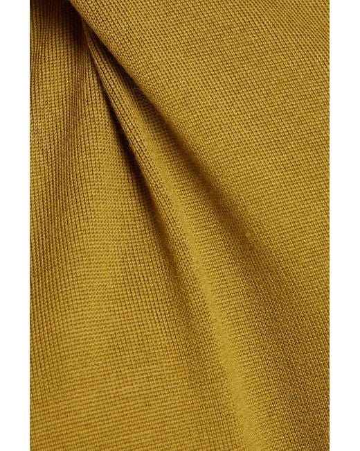 Theory Yellow Wool-blend Top