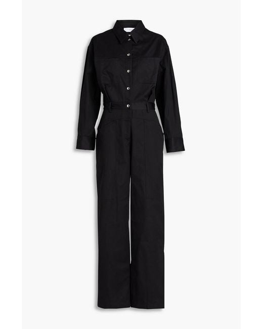 IRO Black Cotton-gabardine Jumpsuit