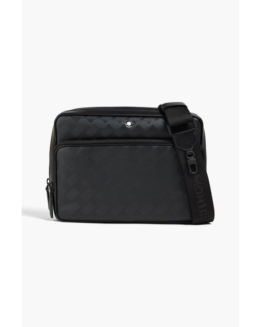 Montblanc Messenger bag aus glattleder und strukturiertem leder in Black für Herren