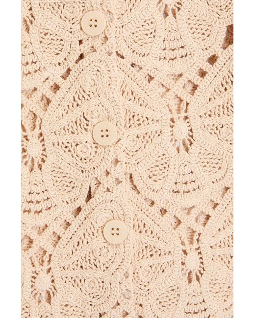 By Malene Birger Natural Gwenevere Crocheted Cotton Shirt