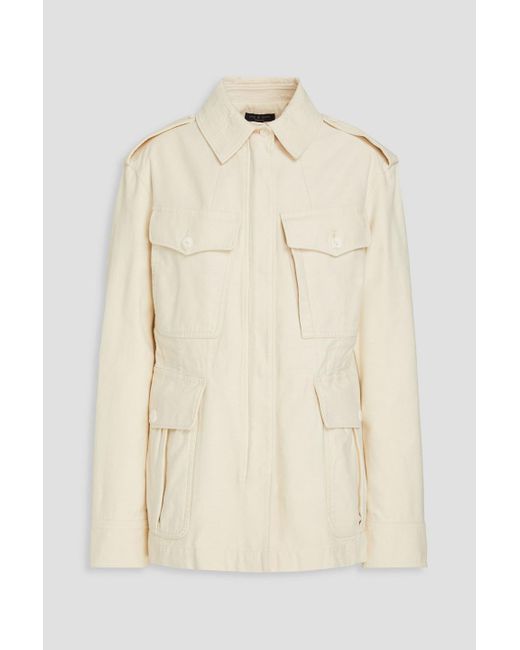 Rag & Bone Natural Lorenz Cotton-sateen Jacket