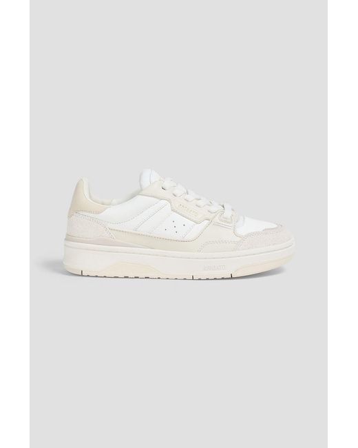 Axel Arigato White Clay Leather And Suede Sneakers