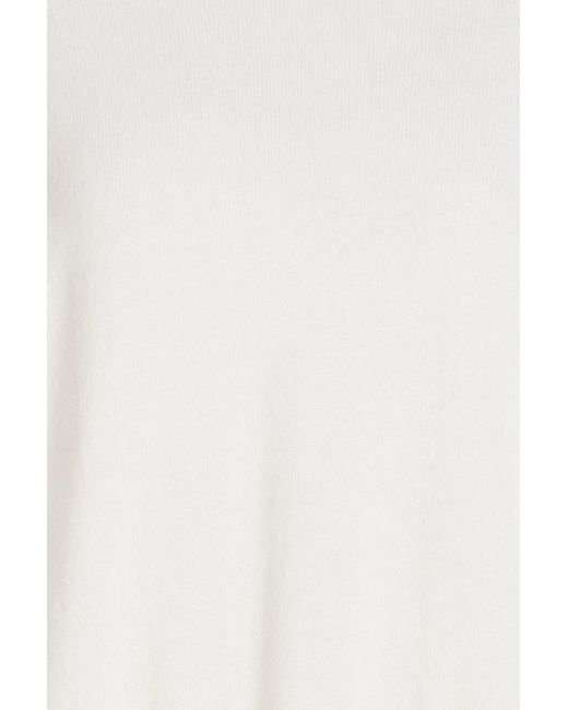 Loulou de Saison White Ana Cashmere Sweater