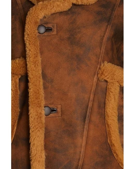 Sandro Brown Shearling Jacket