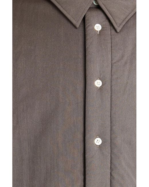 Jacquemus Brown La Chemise Boulanger Quilted Crepe Overshirt for men