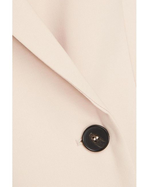 IRO Natural Lonni Double-breasted Wool-blend Twill Blazer