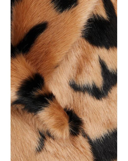 Diane von Furstenberg Natural Merida Leopard-print Faux Fur Coat