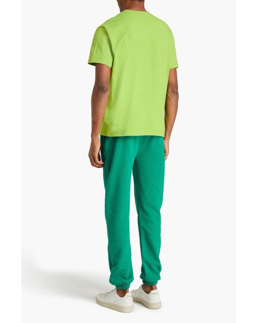 Jacquemus Jean hemd aus baumwollpopeline mit floralem print und stickereien in Green für Herren