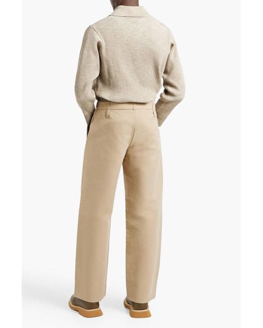 Jacquemus Natural Piccinni Cotton-Blend Pants for men
