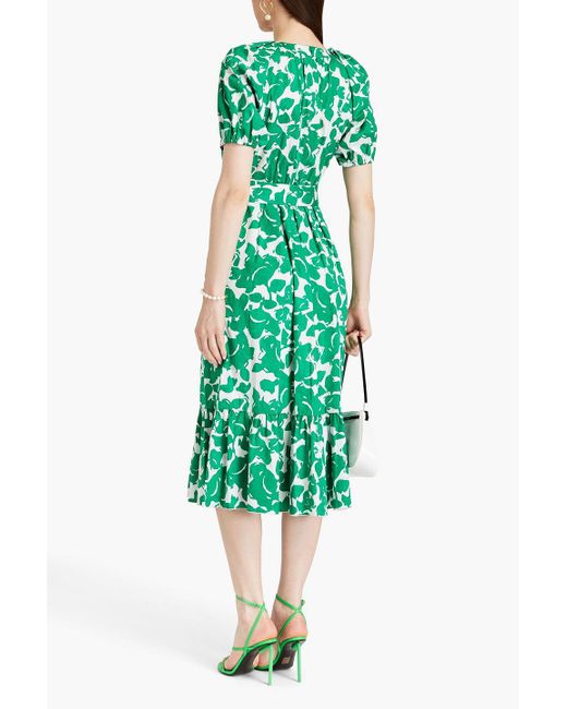 Diane von Furstenberg Green 'lindy' Dress