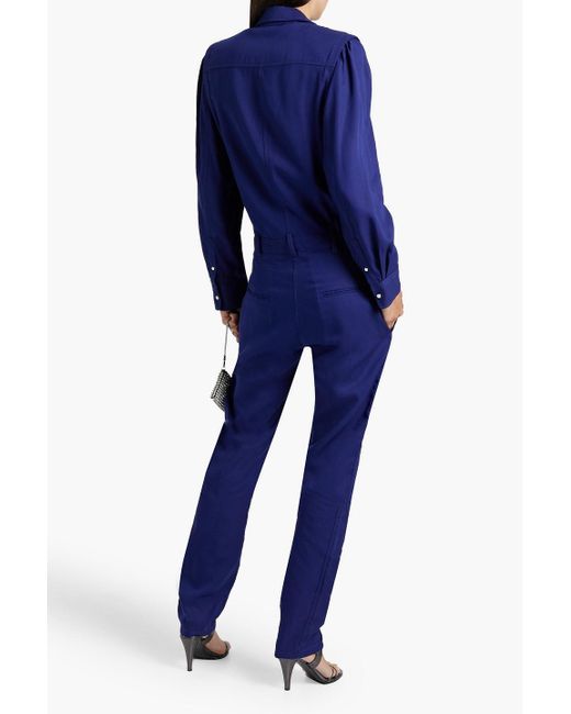 Isabel Marant Blue Teal Lyocell Jumpsuit