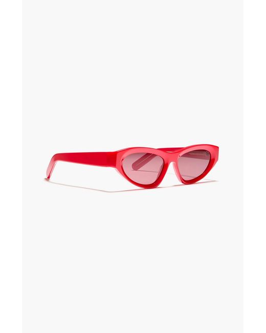Zimmermann Red Cat-Eye Acetate Sunglasses