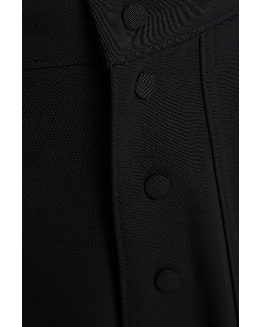 Stella McCartney Black Wool-blend Twill Tapered Pants