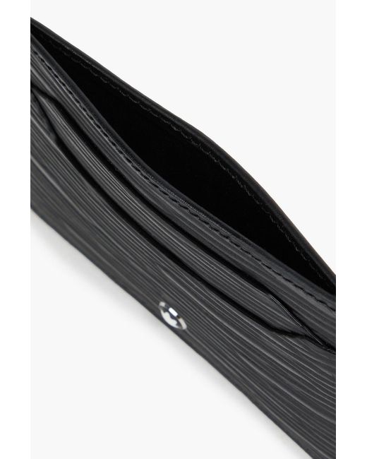 Montblanc Black Textured-Leather Cardholder for men
