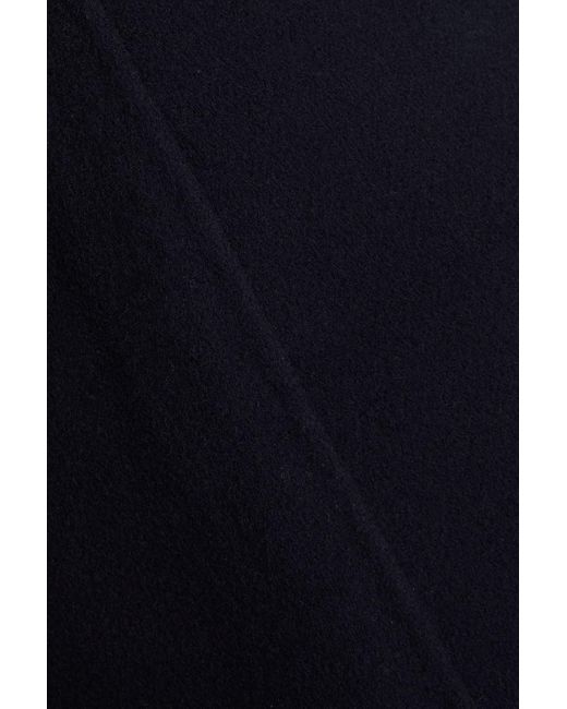 Theory Blue Wool And Cashmere-blend Felt Mini Skirt