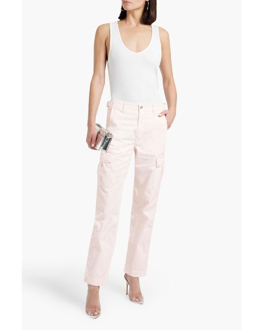 EB DENIM Pink Cotton-twill Cargo Pants