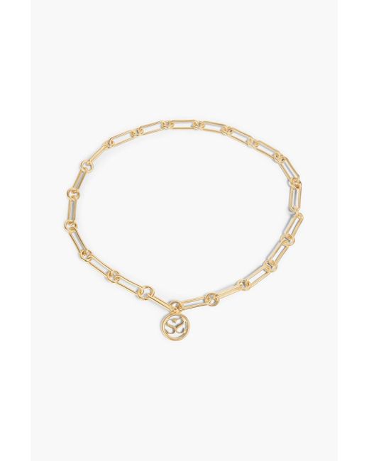 Sandro Gold-tone Belt in White | Lyst UK