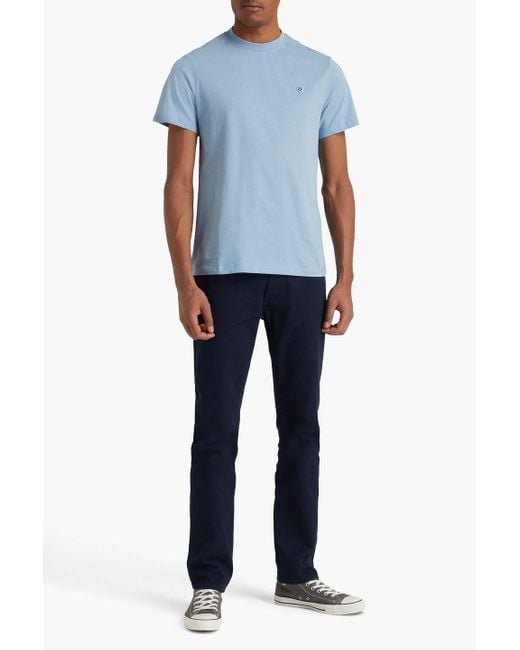 Sandro Blue Cotton-jersey T-shirt for men