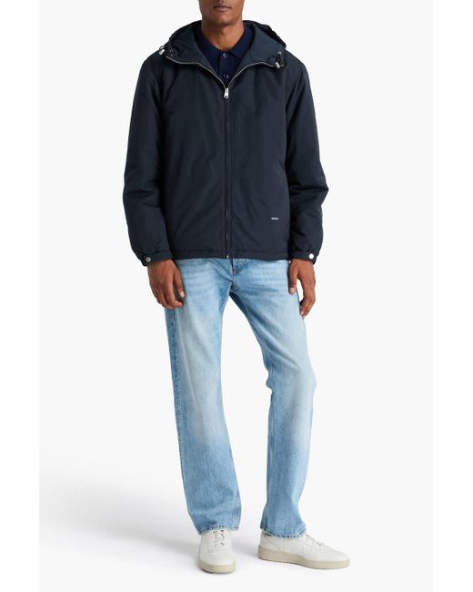 Sandro Blue Shell Hooded Jacket for men
