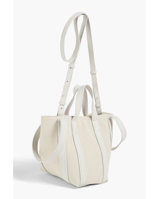 Balenciaga Everyday 2.0 Xs North-south Leather-trimmed Canvas Tote