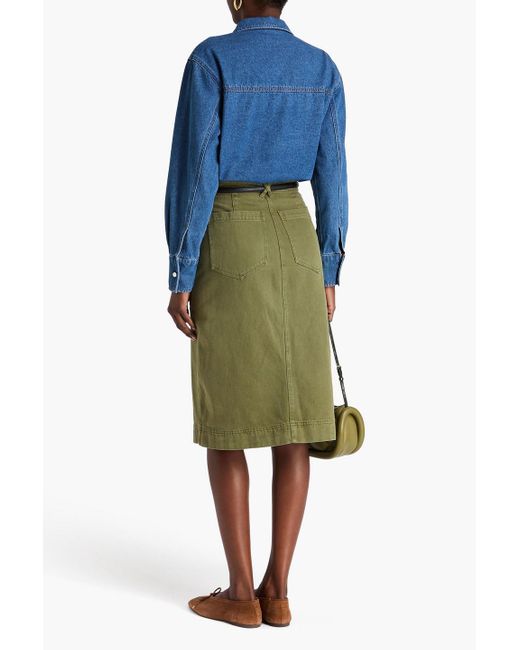 Sandro Blue Denim Bodysuit