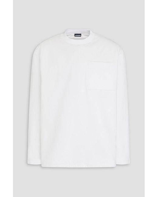 Jacquemus White Bricciola Padded Cotton-jersey T-shirt for men