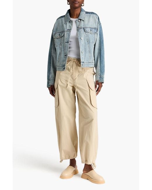 Rag & Bone Blue Ryan Two-Tone Denim Jacket