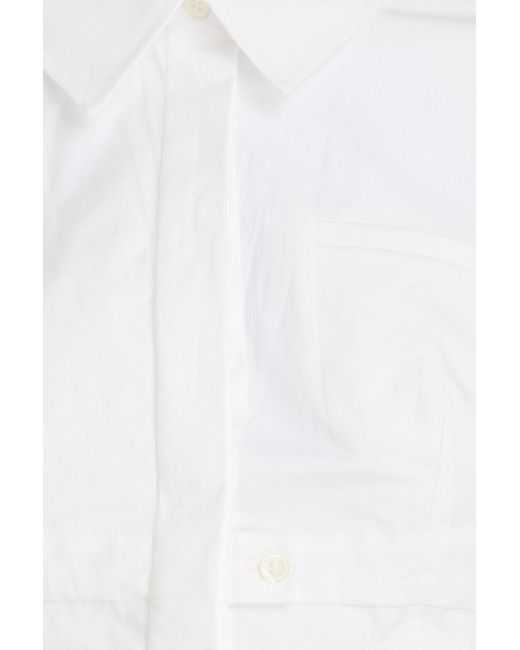 Jacquemus White La Chemise Body Poplin Bodysuit