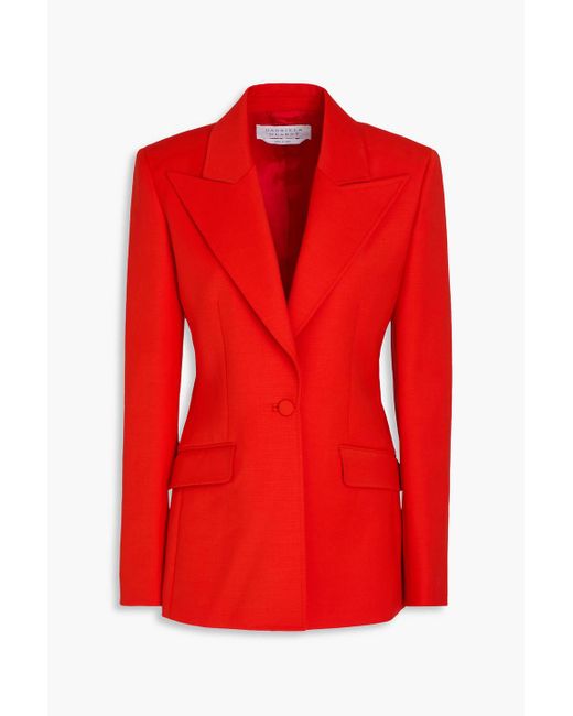 Gabriela Hearst Red Leiva Wool Blazer
