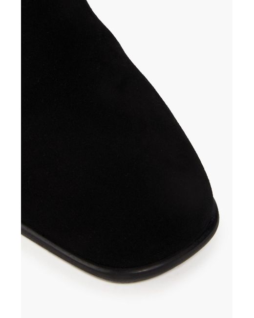 Stuart Weitzman Black City Microstretch And Suede Over-the-knee Boots