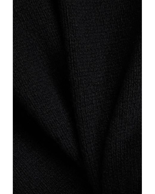 Zeynep Arcay Black Cutout Cashmere And Wool-blend Turtleneck Sweater
