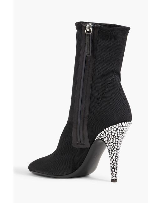 Giuseppe Calixtee Stretch-knit Ankle Boots Black | Lyst
