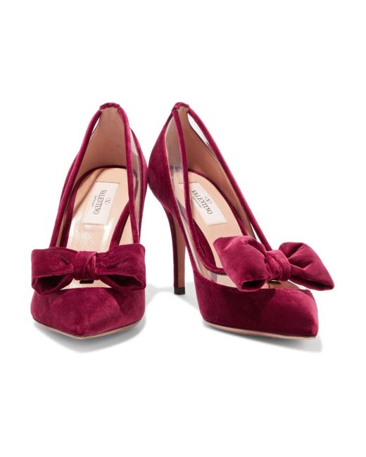 valentino velvet pumps