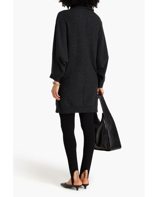 Totême  Black Drapierter rollkragenpullover aus kaschmir